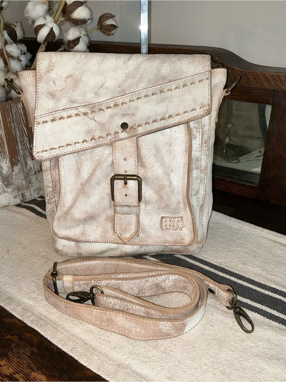 NWOT Bed Stu Leather AINHOA Crossbody Bag LTC Nectar Lux Retail $255